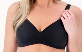 Cuddl Duds Intimates Smooth Micro Perfect Support Wirefree Bra - ANTHRAC... - £19.49 GBP