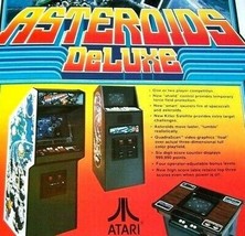 Asteroids Deluxe Arcade Flyer Original 1981 NOS Video Game Art 8.5&quot; x 11... - £49.91 GBP
