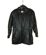 Liz Baker Essentials Black Leather Jacket Medium Women - $24.95