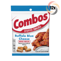 12x Bags Combos Buffalo Blue Cheese Flavor Baked Pretzel Stuffed Snacks | 6.3oz - £43.37 GBP