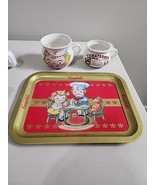 3 Vtg Campbell&#39;s Tomato Soup Recipe &amp; 1998 Mug Cup Bowl 1998 Tray Teddy ... - $34.30 CAD