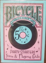 Let&#39;s Talk About The 50s Party Starter Trivia &amp; Facts Bicycle Playing Cards, new - £5.53 GBP