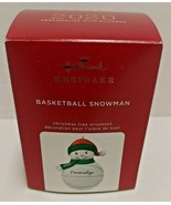 Hallmark Keepsake Basketball Snowman 2020 Tree Ornament Can Be Personalized - $12.19