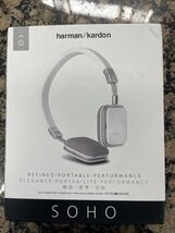 Harman Kardon Soho White On-Ear Wired Headphones   NEW  SEALED - $169.99