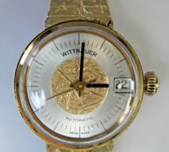 WITTNAUER NY 3204-C7KA Swiss Made Automatic 17j Petite Women's Wristwatch - $133.65