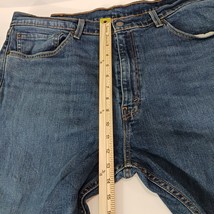 Levi's 505 Straight Leg Men's Blue Denim Cotton 5-Pocket Jeans Size 40W×32L image 11