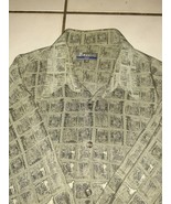 Men&#39;s Bassiri Uomo Abstract L/S Artwork Microfiber Button Shirt Sz Mediu... - $25.71 CAD