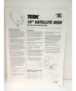 Terk 18&quot; Satellite Dish Paper &amp; Installation Guide - $9.49