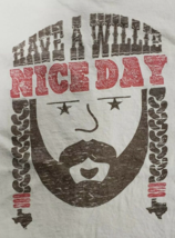 WILLIE NELSON T-SHIRT LARGE 100% Cotton GILDAN Great Graphics FREE SHIPPING - $15.83