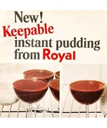 1966 Royal Instant Chocolate Pudding Pistachio Advertisement Dessert DWLL9 - $34.45 CAD