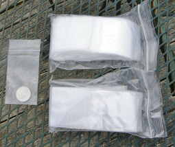 Qty 200 Uline 2 X 3 Clear Zip Seal Bags -2 Mil Recloseable Jewelry Bags - £7.50 GBP