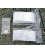 QTY 200 ULINE 2 X 3 CLEAR Zip Seal BAGS -2 Mil Recloseable Jewelry Bags  - £7.50 GBP