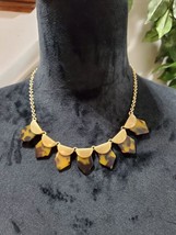 J. Crew Women's Mixed-Media Tortoise Stylish Necklace Pendant - $35.00