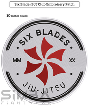 Large Six Blades Bjj Patches BJJ Martial Arts Patches BJJ Embroidery Patch - $19.99