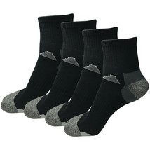 4 Pairs Mens Mid Cut Ankle Quarter Athletic Casual Sport Cotton Socks Si... - £8.75 GBP