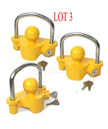 LOTS 3 DIFF Key Universal Tow Trailer Coupler Lock Locks Protection Tow ... - €43,54 EUR