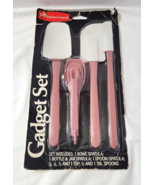 Vtg Rubbermaid Pink Rose Gadget Set Kitchen Measuring Spoons + Spatulas ... - $946.24 MXN
