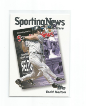 Todd Helton (Colorado Rockies) 2004 Topps Sporting News ALL-STARS Card #719 - £3.97 GBP