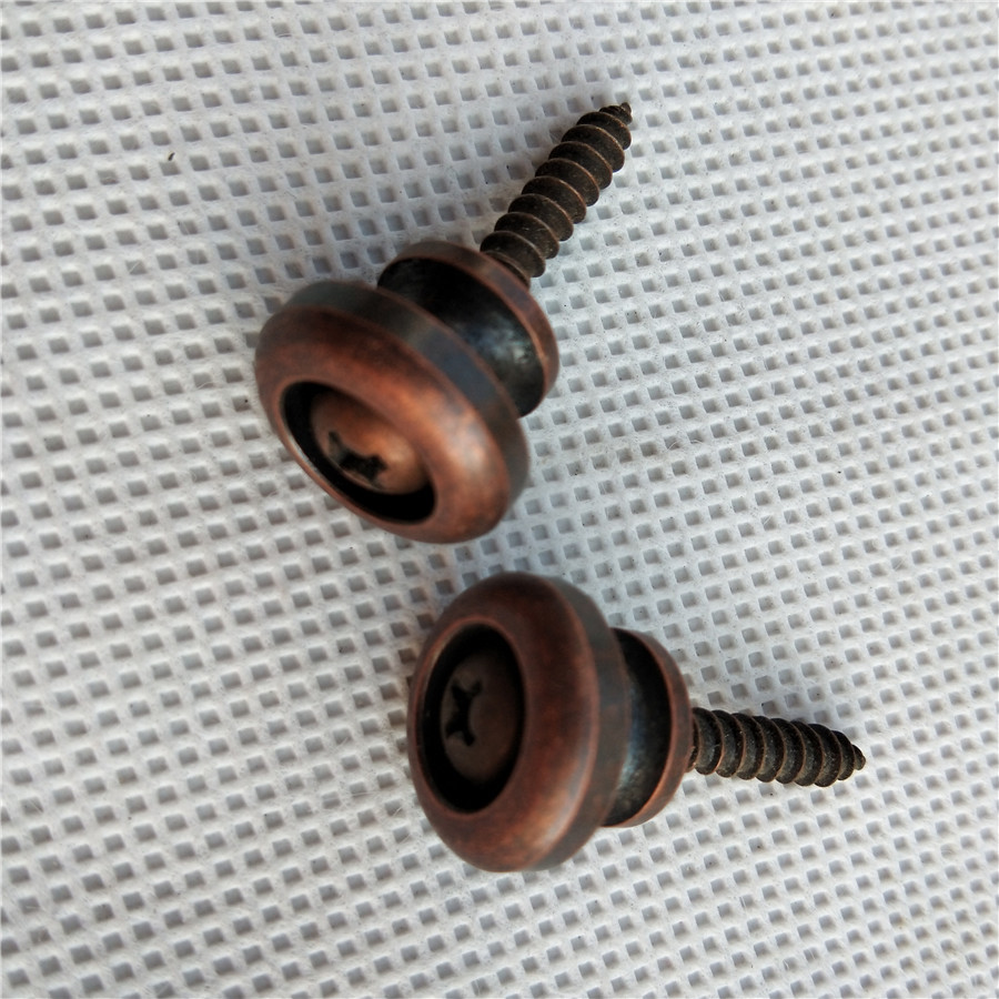 Bronze Korean Electric Guitar Electric Bass Electric Bass Strap Tail Pin... - $8.90