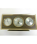 Vintage Airguide Chrome Weather Station Mid Century Thermometer Hygromet... - $59.35