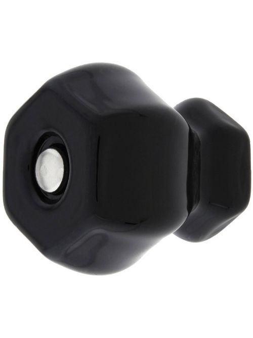 Depression Glass Cabinet Knobs Black Milk Glass Vintage Restoration Set ... - $24.11