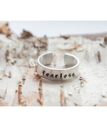 Fearless ring, Inspirational ring, feminist ring, motivational jewelry, ... - £16.78 GBP