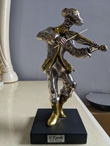 Large Vintage H.Karshi  Marked 925 Silver  Fiddler Violinist Figurine 8.5&quot; - £146.70 GBP