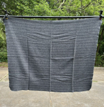 Vintage United Airlines gray pinstripe wool/acrylic blanket FARIBO Farib... - £22.08 GBP