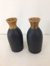 Le Gourmet Chef Hand Crafted 12 oz Set of 2 Kitchen Stoneware Carafe Decanter - £9.39 GBP