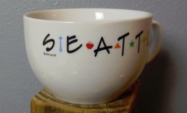 Cafe au Lait Mug Cup Seattle 3 x 4.25&quot; - £11.68 GBP