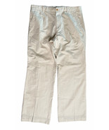 Mens Banana Republic Ivory Linen Blend Relaxed Fit Chino Khaki Pants Siz... - $29.69