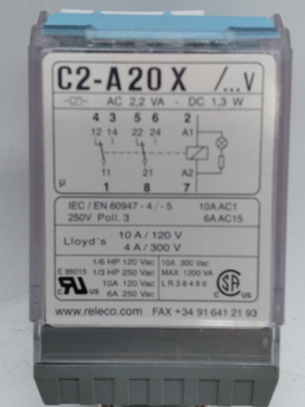 Releco C2-A20X Industrial Relay - $6.15