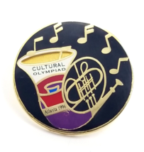 VTG Atlanta 1996 Olympic French Horn Music Notes Cultural Olympiad Ename... - $16.99