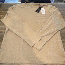 Men&#39;s Long Sleeve T-Shirt - Original Use Taupe Brown Size Medium. NWT. S - $8.91