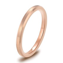 Rose GolTungsten Ring 2/4/6 Brushed Men Women Wedding Band Engagement Rings For  - £18.86 GBP