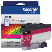 Brother Genuine LC406M Standard Yield Magenta INKvestment Tank Ink Cartridge - £32.70 GBP