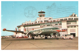 Sea-Tac Seattle International Airport Postcard North West Orient Plane 1956 - $9.89