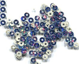 HOLOGRAM Spangles SEQUINS Hot Fix PEACOCK  3mm   2 gross  288 pieces - $4.94