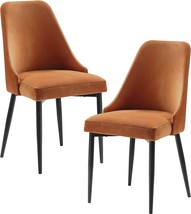 Lexicon Elyse Dining Chair (Set of 2), Orange - £265.37 GBP