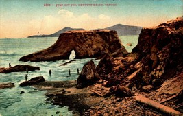 Antique 1910 Newport Beach, OR OREGON, &quot;Jump Off Joe&quot;-BK40 - £2.34 GBP
