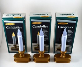 Christmas Candolier Battery Operated LED Light Gold Base Celebrations (Set of 3) - £7.98 GBP