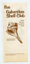 The Galveston Shell Club Brochure Seashells of Galveston Island Texas  - £14.08 GBP