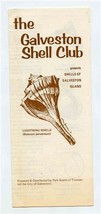 The Galveston Shell Club Brochure Seashells of Galveston Island Texas  - £14.01 GBP