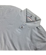 Geoffrey Beene Men&#39;s Polo Shirt Size Large Solid Blue Short Sleeve Casual - $36.58 CAD