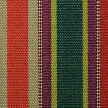 Kincaid Palace Kilim Bejeweled Stripe Orange Red 100% Cotton Fabric By Yard 54&quot;W - £23.08 GBP