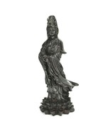 KWAN YIN STATUE 5.25&quot; Buddhist Compassion Goddess Dark Resin Quan Guan G... - €8,98 EUR