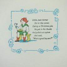 Antique Christmas Card Jack Horner Nursery Rhyme Red Head Boy Sailor Suit Bifold - £6.25 GBP