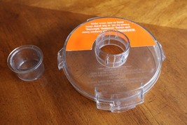 Cuisinart Pro Classic Food Processor DLC-116GTXT Flat Clear Lid &amp; Cover Cap - $302.96 MXN