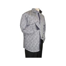 Men Shirt J.Valintin Turkey Usa Egyption Cotton High Neck 3T89-01 Gray image 2