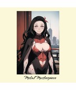 Sexy Demon Slayer Nezuko Aluminum wall decor Metal Art Print Poster Plat... - $9.94+